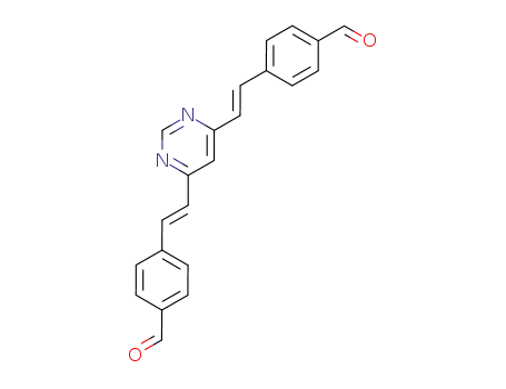 4-[2-(4-pyrimidinyl)ethenyl]-4'-[2-(6-pyrimidinyl)ethenyl]benzaldehyde