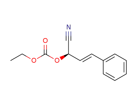 2-ethoxycarbonyl (R)-2-hydroxy-2-phenyl-but-3-enonitrile