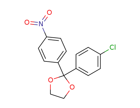 Molecular Structure of 190898-64-7 (2-(4-chlorophenyl)-2-(4-nitrophenyl)-1,3-dioxolane)