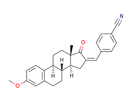 16-(4-cyanobenzylidene)-3-methoxy-1,3,5(10)-estratrien-17-one