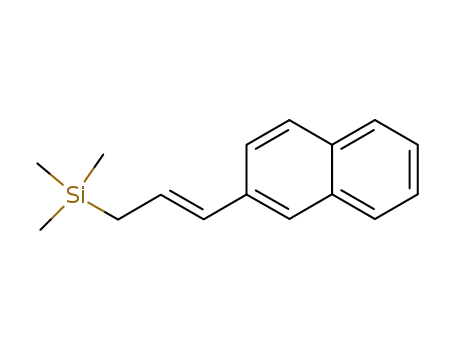 Molecular Structure of 623582-16-1 (Silane, trimethyl[(2E)-3-(2-naphthalenyl)-2-propenyl]-)