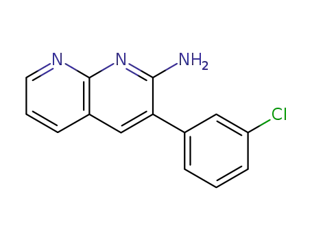 2-amino-3-(m-chlorophenyl)-1,8-naphthyridine