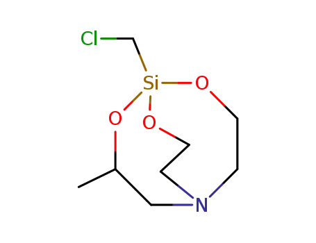Molecular Structure of 57593-16-5 (2,8,9-Trioxa-5-aza-1-silabicyclo[3.3.3]undecane,
1-(chloromethyl)-3-methyl-)