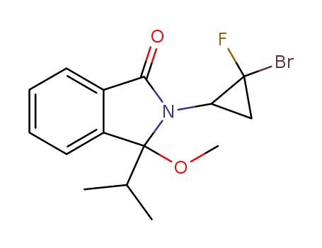 2-(2-bromo-2-fluoro-cyclopropyl)-3-isopropyl-3-methoxy-2,3-dihydro-isoindol-1-one