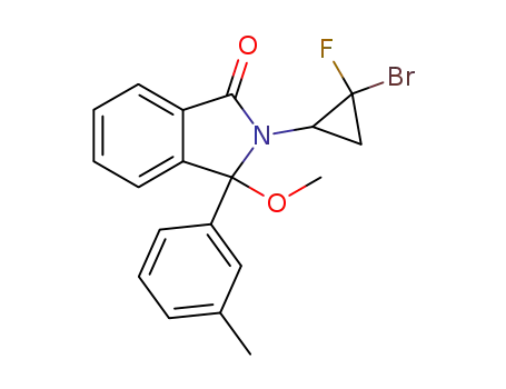 2-(2-bromo-2-fluoro-cyclopropyl)-3-methoxy-3-m-tolyl-2,3-dihydro-isoindol-1-one