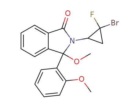 2-(2-bromo-2-fluoro-cyclopropyl)-3-methoxy-3-(2-methoxy-phenyl)-2,3-dihydro-isoindol-1-one