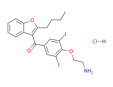 [4-(2-aminoethoxy)-3,5-diiodophenyl]-(2-butylbenzofuran-3-yl)methanone hydrochloride