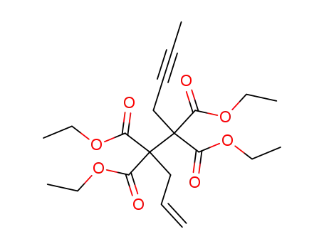 Molecular Structure of 864847-09-6 (1-Nonen-7-yne-4,4,5,5-tetracarboxylic acid, tetraethyl ester)