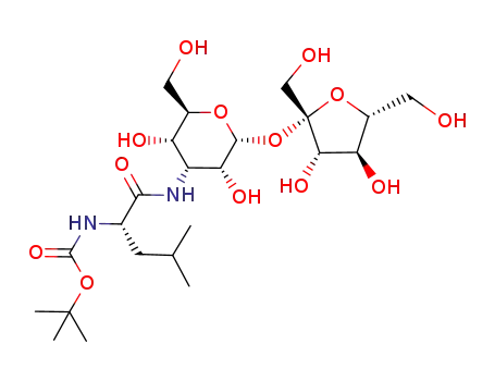 3-(N-tert-butoxycarbonyl-L-leucylamido)-3-deoxy-α-D-allopyranosyl β-D-fructofuranoside