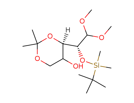 (4R)-4-((R)-1-(tert-butyldimethylsilyloxy)-2,2-dimethoxyethyl)-2,2-dimethyl-1,3-dioxan-5-ol