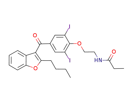 N-{2-[4-(2-butylbenzofuran-3-carbonyl)-2,6-diiodophenoxy]ethyl}propionamide