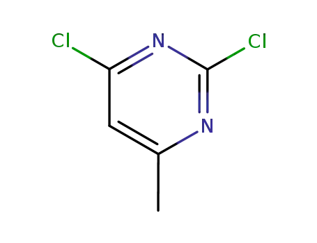 Molecular Structure of 5424-21-5 (2,4-Dichloro-6-methylpyrimidine)