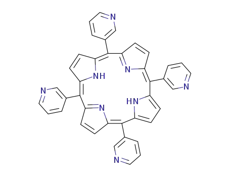 Molecular Structure of 40882-83-5 (meso-Tetra-3'-pyridylporphyrin)