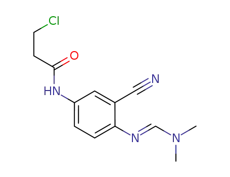 1-(3-chloropropionyl)-3-cyano-4-(dimethylformamidyl)aniline