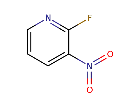 Molecular Structure of 1480-87-1 (2-Fluoro-3-nitropyridine)