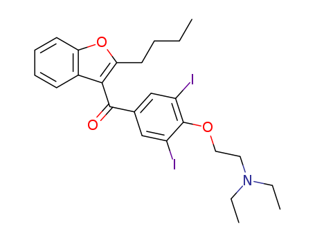 Methanone,(2-butyl-3-benzofuranyl)[4-[2-(diethylamino)ethoxy]-3,5-diiodophenyl]-(1951-25-3)