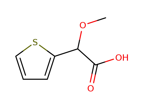 Molecular Structure of 5371-94-8 (methoxy(thiophen-2-yl)acetic acid)