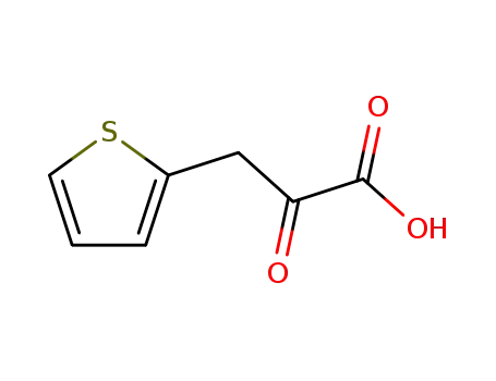 Molecular Structure of 15504-41-3 (2-Thiophenepropanoic acid, a-oxo-)