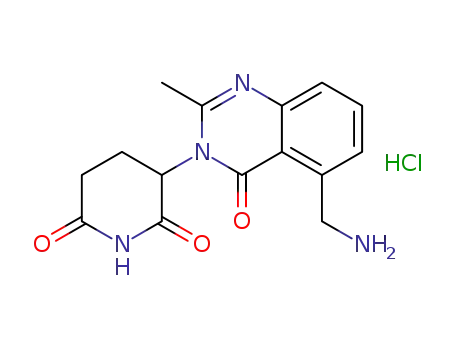 3-(5-aminomethyl-2-methyl-4-oxo-4H-quinazolin-3-yl)-piperidine-2,6-dione hydrochloride