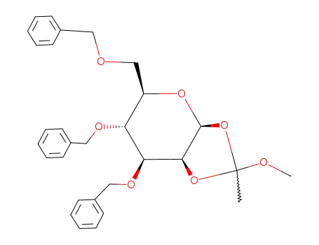 3,4,6-tri-O-benzyl-1,2-O-(methoxyethylidene)-β-D-mannopyranose