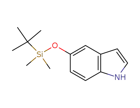 Molecular Structure of 106792-38-5 (5-(TERT-BUTYLDIMETHYLSILYLOXY)-1H-INDOLE)