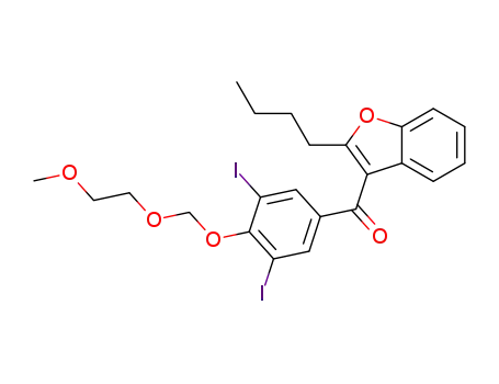 2-n-butyl-3-(4-[(2-methoxyethoxy)methoxy]-3,5-diiodobenzoyl)benzofuran