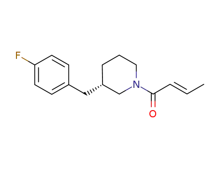 (3S)-1-[(2E)-2-butenoyl]-3-(4-fluorobenzyl)piperidine