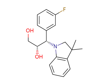 (2S,3S)-3-(3,3-dimethyl-2,3-dihydro-1H-indol-1-yl)-3-(3-fluorophenyl)propane-1,2-diol