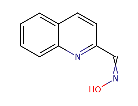 Molecular Structure of 1131-68-6 (quinoline-2-carbaldehyde oxime)