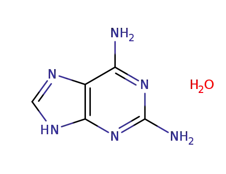 Molecular Structure of 402846-48-4 (1H-Purine-2,6-diamine,monohydrate(9CI))