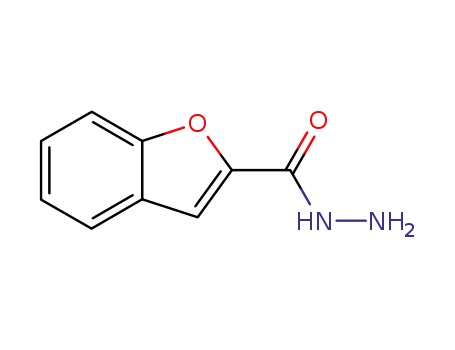 Molecular Structure of 42974-19-6 (1-Benzofuran-2-carbohydrazide, 2-(Hydrazinocarbonyl)-1-benzofuran, 2-(Hydrazinocarbonyl)benzo[b]furan)