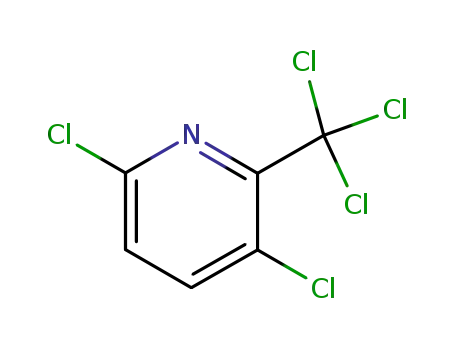 Molecular Structure of 1817-13-6 (3,6-DICHLORO-2-(TRICHLOROMETHYL)PYRIDINE)