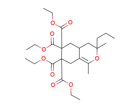1,3-dimethyl-3-propyl-3,4,4a,5-tetrahydro-8H-isochromene-6,6,7,7-tetracarboxylic acid tetraethyl ester
