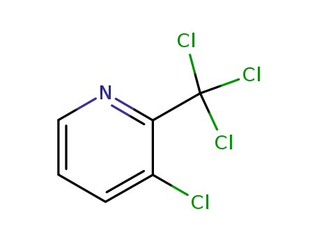 Molecular Structure of 1817-12-5 (Pyridine, 3-chloro-2-(trichloromethyl)-)