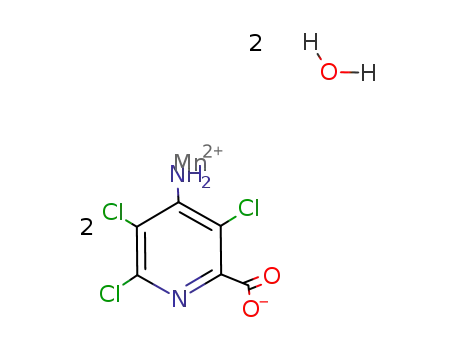 bis(4-amino-3,5,6-trichloropicolinato)manganese(II) dihydrate