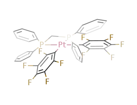 bis(diphenylphosphino)methane(P,P')bis(pentafluorophenyl)platinum(II)