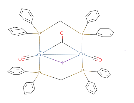 {Co2(CO)2(μ-CO)(μ-I)(μ-dppm)2}I