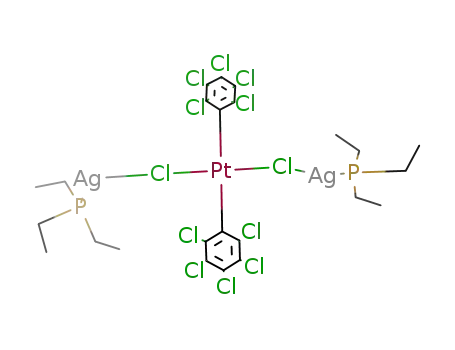 Pt(C6Cl5)2((μ-Cl)Ag(PEt3))2