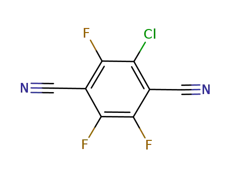 Molecular Structure of 1929-68-6 (3-Chloro-2,5,6-trifluoro-1,4-benzenedicarbonitrile)