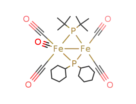 pentacarbonyl-(μ-di-tert-butylphosphido)-(μ-dicyclohexylphosphido)diiron