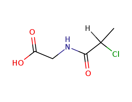 Molecular Structure of 85038-45-5 (2-Chloropropionylglycine)