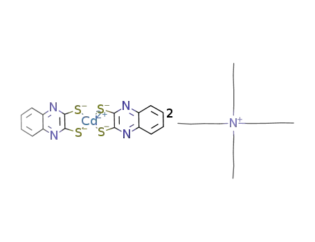 (tetrabutylammonium)2 bis(2,3-quinoxalinedithiolato)cadmate