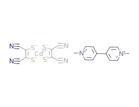 (1,1'-dimethyl-4,4'-bipyridinediium) bis(cis-1,2-dicyano-1,2-ethenedithiolato)cadmate