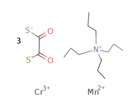tetra-n-propylammonium MnCr(dithiooxalato)3