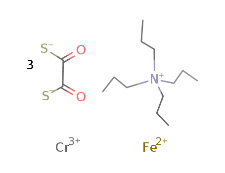 tetra-n-propylammonium [FeCr(dithiooxalato)3]