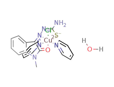 [(N-methylisatin β-thiosemicarbazone(-1H))Cu(Cl)(pyridine)2]*H2O