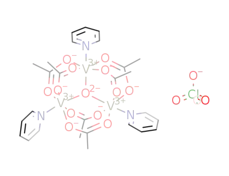 [V3O(O2CMe)6(pyridine)3](ClO4)