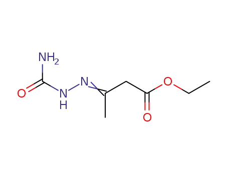 Molecular Structure of 5982-65-0 (ethyl (3Z)-3-(carbamoylhydrazono)butanoate)