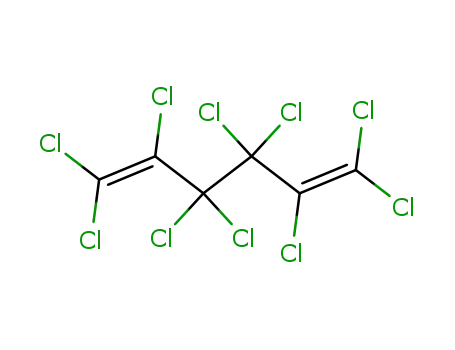 Molecular Structure of 29030-84-0 (1,5-Hexadiene, 1,1,2,3,3,4,4,5,6,6-decachloro-)