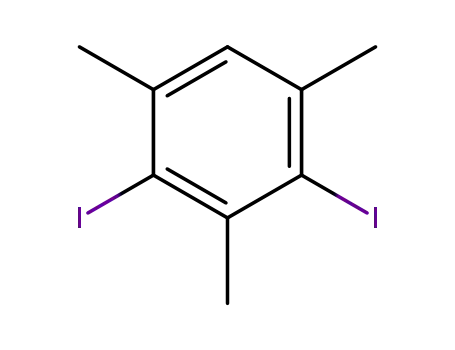 Molecular Structure of 53779-84-3 (2,4-DIIODO-1,3,5-TRIMETHYL-BENZENE)